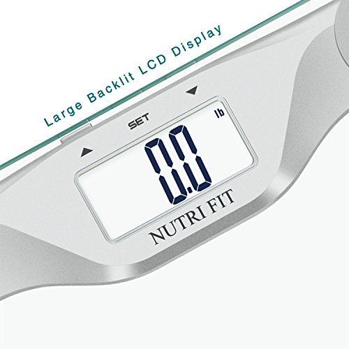 NUTRI FIT Digital Body Weight Bathroom Scale BMI, Accurate Weight Measurement...