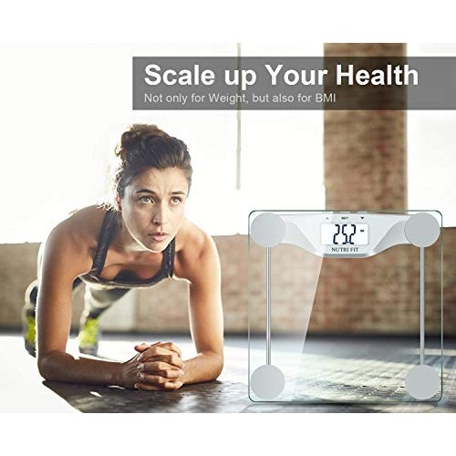 NUTRI FIT Digital Body Weight Bathroom Scale BMI, Accurate Weight Measurement...