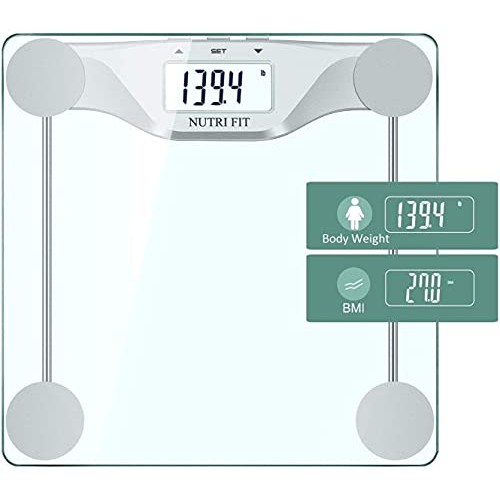 NUTRI FIT Digital Body Weight Bathroom Scale BMI, Accurate Weight Measurement...