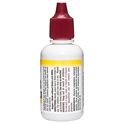 NutriBiotic – Ear Drops, 1 Fl Oz | Gentle & Soothing Ear Support with Grapefr...
