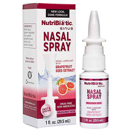 NutriBiotic Nasal Spray 1 Fl Oz | Nasal Lubricant with Grapefruit Seed Extrac...