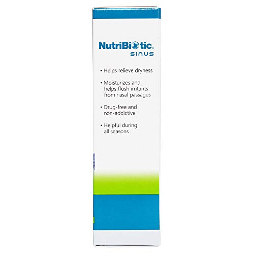 NutriBiotic Nasal Spray Plus 1 Fl Oz | Nasal Lubricant Plus GSE, Xylitol & Bo...