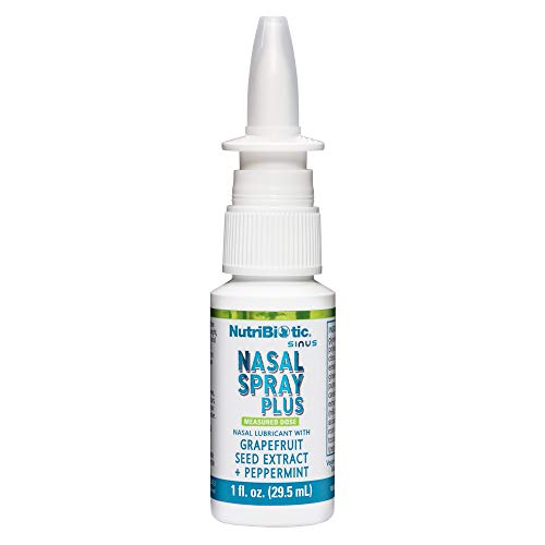 NutriBiotic Nasal Spray Plus 1 Fl Oz | Nasal Lubricant Plus GSE, Xylitol & Bo...