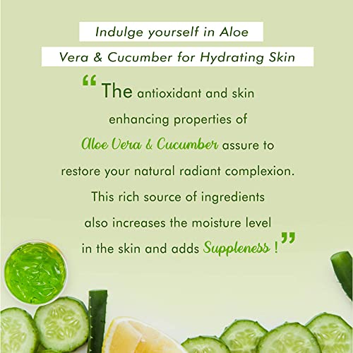 NutriGlow Natural's Aloe Vera & Cucumber Facial Kit For Radiant Skin, Repleni...