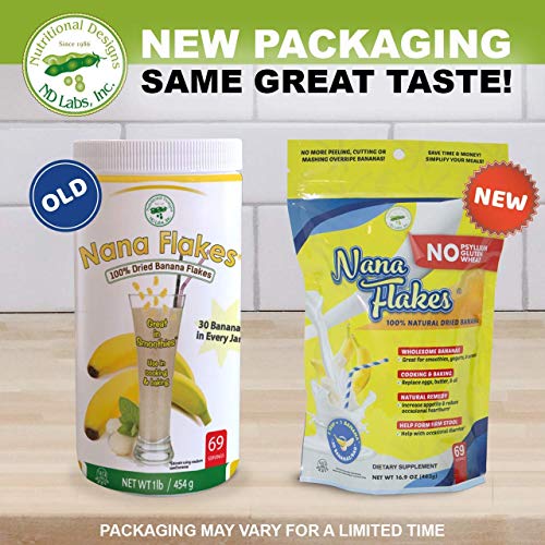 Nana Flakes 100% Pure Banana Flakes Medical Food Powder - Decrease Fat Intake...