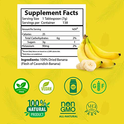 Nana Flakes 100% Pure Banana Flakes Medical Food Powder - Decrease Fat Intake...