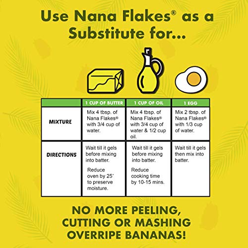 Nana Flakes 100% Pure Banana Flakes Medical Food Powder - Decrease Fat Intake...