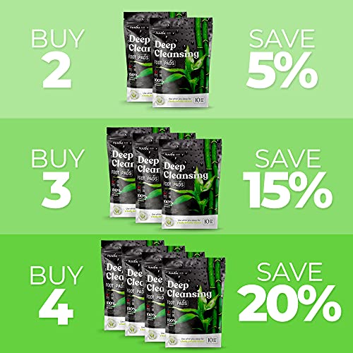 Nuubu | Premium Deep Cleansing Foot Pads for Stress Relief, Better Sleep & Fo...