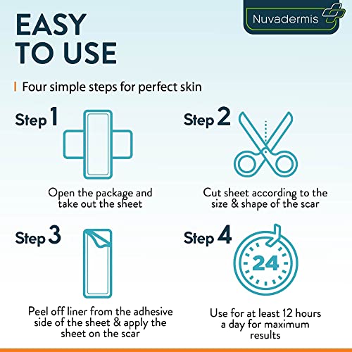 Silicone Scar Sheets, Strips, Tape - Keloid, C-Section, Surgical - Scars Remo...