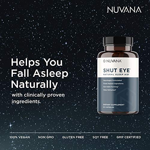 Shut Eye Natural Sleep Aid | Herbal Relaxation Supplement Made with Valerian ...