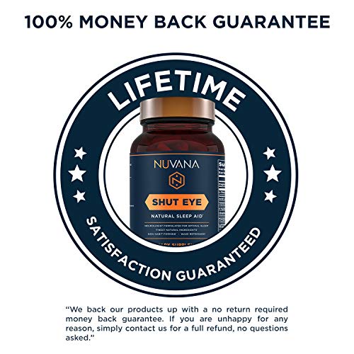Shut Eye Natural Sleep Aid | Herbal Relaxation Supplement Made with Valerian ...