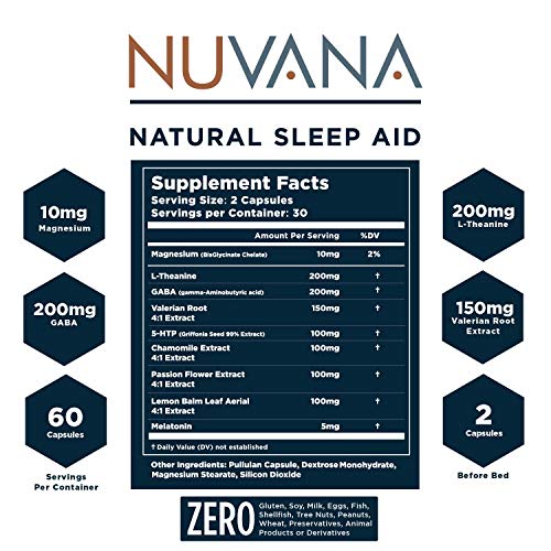 Shut Eye Natural Sleep Aid | Herbal Relaxation Supplement Made with Valerian ...