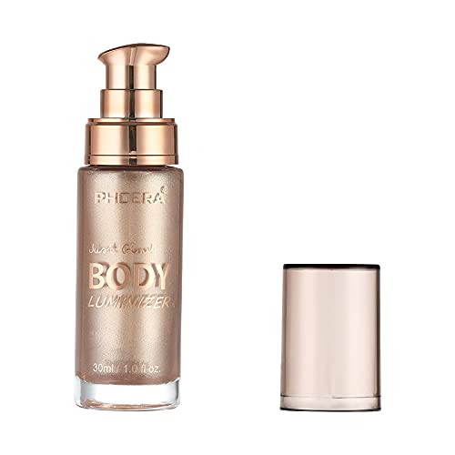 Body Makeup Luminizer, Shimmer Body Oil,Waterproof Moisturizing and Glow For ...