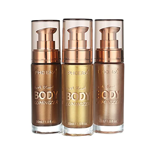Body Makeup Luminizer, Shimmer Body Oil,Waterproof Moisturizing and Glow For ...