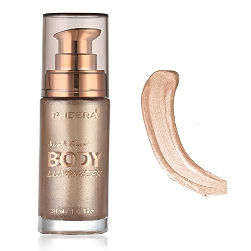 Body Makeup Luminizer, Shimmer Body Oil,Waterproof Moisturizing and Glow For ...