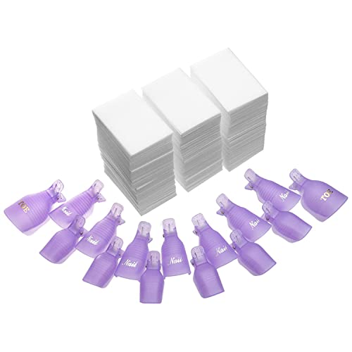 INFILILA Nail Polish Remover Clip Set-20pcs Nail Clip Caps Nail Soak Off Clip...