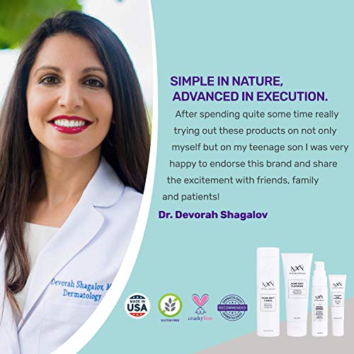 NxN Acne Treatment Kit 4-Step Clear Skin System with Salicylic Acid, Probioti...