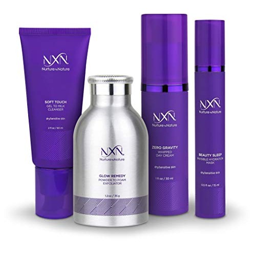 NxN Total Moisture 4-Step Anti-Aging Treatment & Dry Skin Facial System, Skin...