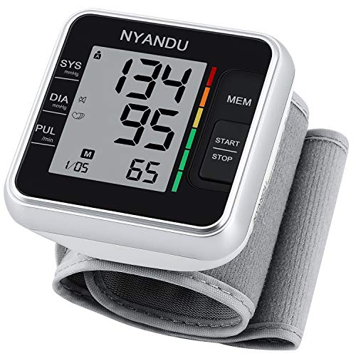 Blood Pressure Monitor, NYANDU Wrist BP Monitor Irregular Heart Beat Detectio...