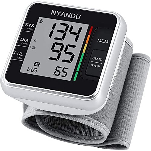 Blood Pressure Monitor, NYANDU Wrist BP Monitor Irregular Heart Beat Detectio...