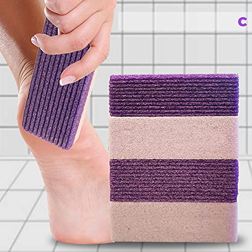 Nylea Pumice Stone for Feet (3 Pack) Callus Remover Foot Scrubber for Hard Sk...