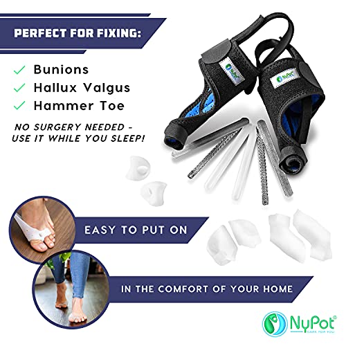 NYPOT Bunion Corrector for Women and Men - Orthopedic Bunion Splint, Hammer T...