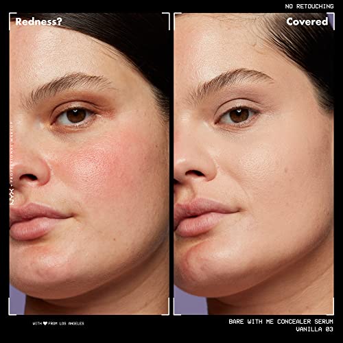 NYX PROFESSIONAL MAKEUP Bare With Me Concealer Serum, Vanilla, 0.32 Ounce