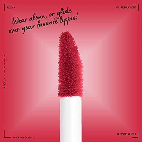 NYX PROFESSIONAL MAKEUP Butter Gloss, Non-Sticky Lip Gloss - Red Velvet (Deep...