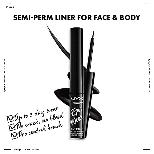NYX PROFESSIONAL MAKEUP Epic Wear Liquid Liner, Long-Lasting Waterproof Matte...