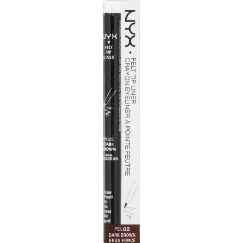 NYX Professional Makeup Felt Tip Liner, Dark Brown