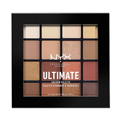 NYX PROFESSIONAL MAKEUP Ultimate Shadow Palette, Eyeshadow Palette, Warm Neut...