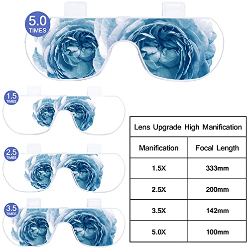 Head Magnifying Glass with Light Rechargeable Headband Magnifier for Close Wo...