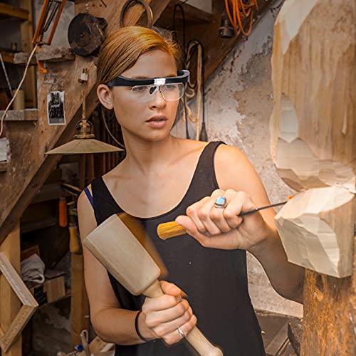 Head Magnifying Glass with Light Rechargeable Headband Magnifier for Close Wo...