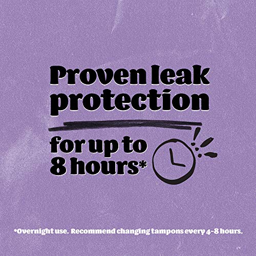 o.b. Organic Tampons, Made with 100% Organic Cotton, Proven 8 Hour Leak Prote...