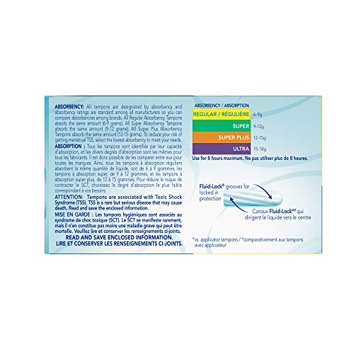 o.b. Original Non-Applicator Tampons, Regular, Super, & Super Plus Absorbanci...