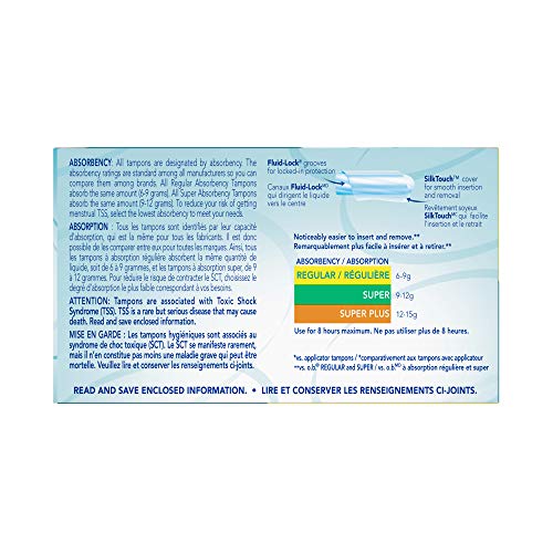 o.b. Pro Comfort Applicator Free Digital Tampons, Regular and Super Multi-Pac...