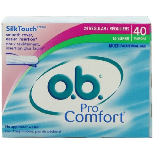 o.b. Pro Comfort Tampons, Multi-Pack, 40 Count