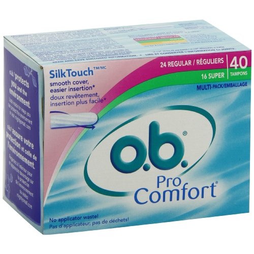 o.b. Pro Comfort Tampons, Multi-Pack, 40 Count
