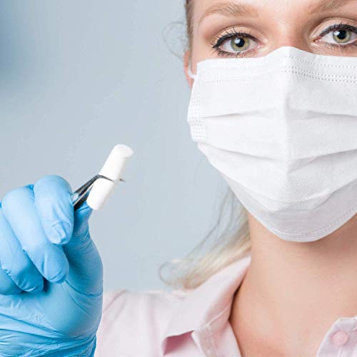 100 Count Cotton Rolls #2 Medium 1.5" Dental Gauze Cotton Rolls Non-Sterile 1...