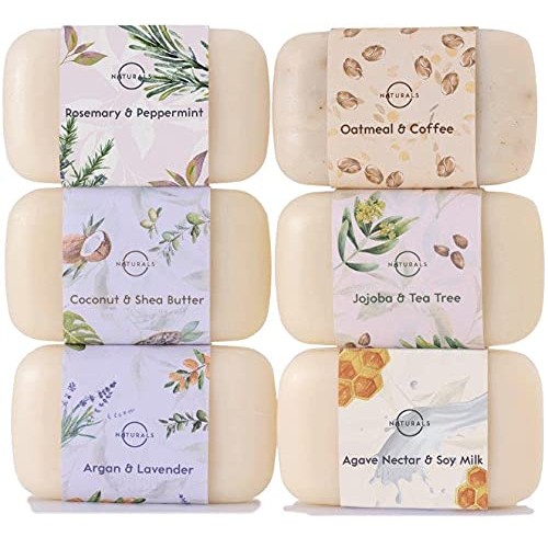 O Naturals 6 Piece Moisturizing Body Wash Bar Soap Collection. Face Soap Acne...