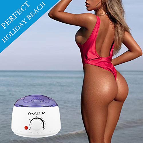 Oakeer Wax Warmer Painless Hair Removal Body Waxing Kit Designed for Body Par...