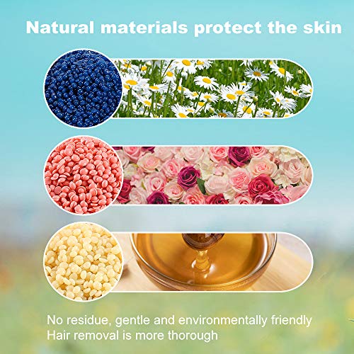 Oakeer Waxing Kit Hair Removal Women Men Wax Warmer Hair Removal at Home with...