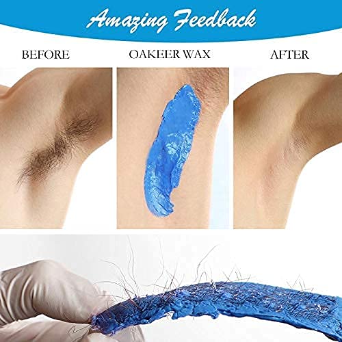 Oakeer Waxing Kit Hair Removal Women Men Wax Warmer Hair Removal at Home with...