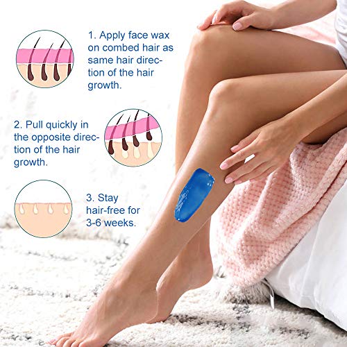 Oakeer Waxing Kit Hair Removal Women Men Wax Warmer Hair Removal at Home with...