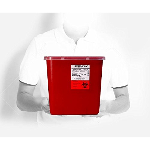 Oakridge 3 Gallon Size Needle and Syringe Sharps Disposal Container