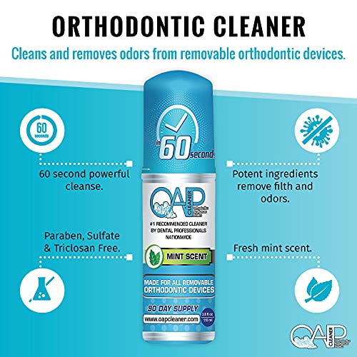 OAP Cleaner - Cleans and Sterilizes Removable Dental and Ortho Appliances - F...