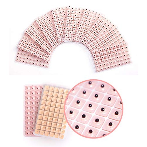 600 Counts Disposable Ear Press Seeds Acupuncture Vaccaria Plaster Bean Massa...