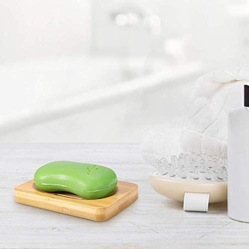 OasisCraft Bamboo Shower Bench Seat with Free Soap Dish, 24" Waterproof Showe...