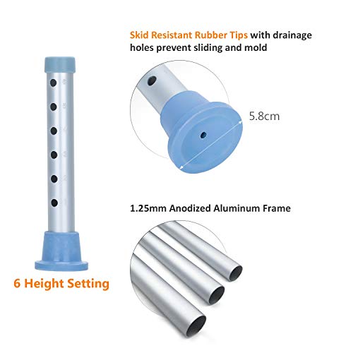 OasisSpace 360 Degree Rotating Shower Chair, Tool Free Adjustable Shower Stoo...