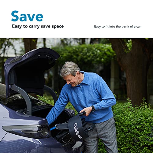 OasisSpace Aluminum Rollator Walker with Seat, Walker with Seat for Senior wi...